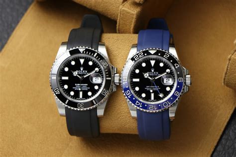 rolex branded rubber strap|rolex watches with rubber strap.